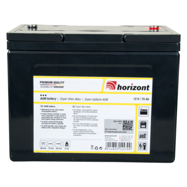 horizont Lead gel battery 12 V / 75 Ah
