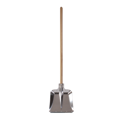 Aluminum shovel with handle (38 cm x 38 cm)