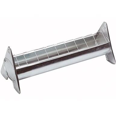 Feeding trough for chickens | galvanized steel | with grid (50 cm)