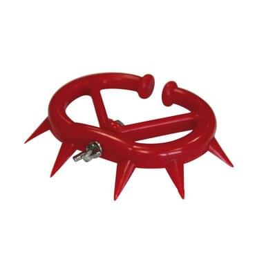 KAMER plastic cattle eye weaner (2 pieces) | S | red