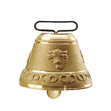 KAMER brass bell alpine style round | ø 100 mm | strap width 50 mm