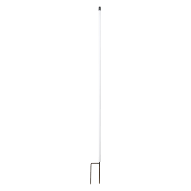 horizont Replacement stake white for electric nets - 120 cm high with double tip