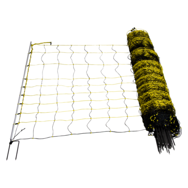 horizont Sheep net horinetz with grounding conductor | 120 cm high | 50 m long | double tip | electrifiable