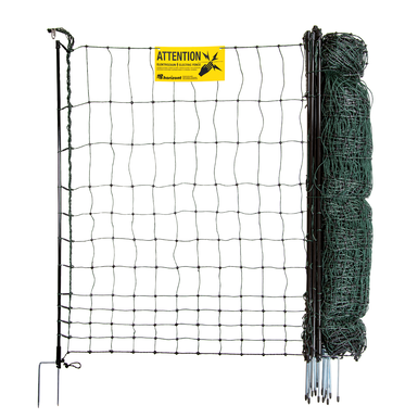 Poultry net Strong Line 120, 15 fibreglass posts double spike 50 m 120cm high, with current