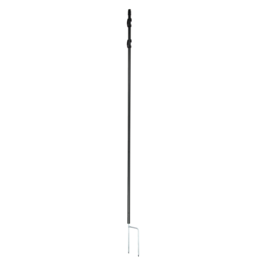 horizont Replacement stake black for electric nets - 145 cm high with double tip