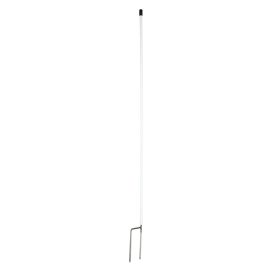 horizont Replacement stake white for electric nets - 105 cm high with double tip