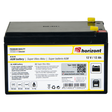 horizont Super fleece battery 12 V / 12 Ah