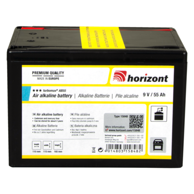 horizont 9 V alkaline battery | turbomax® AB55 / 55 Ah