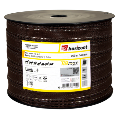 horizont Pasture fence tape ranger® T40-B-E |200m |40mm