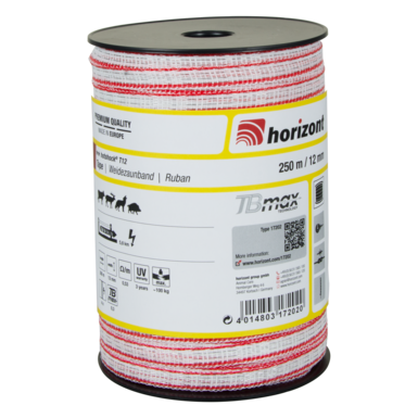 horizont Pasture fence tape hotshock® T12 - TBmax | 250 m | 12 mm