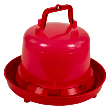 Plastic drinker for chickens (5 L) | red